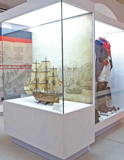 Salas de exposición del Museo Naval de Cartagena